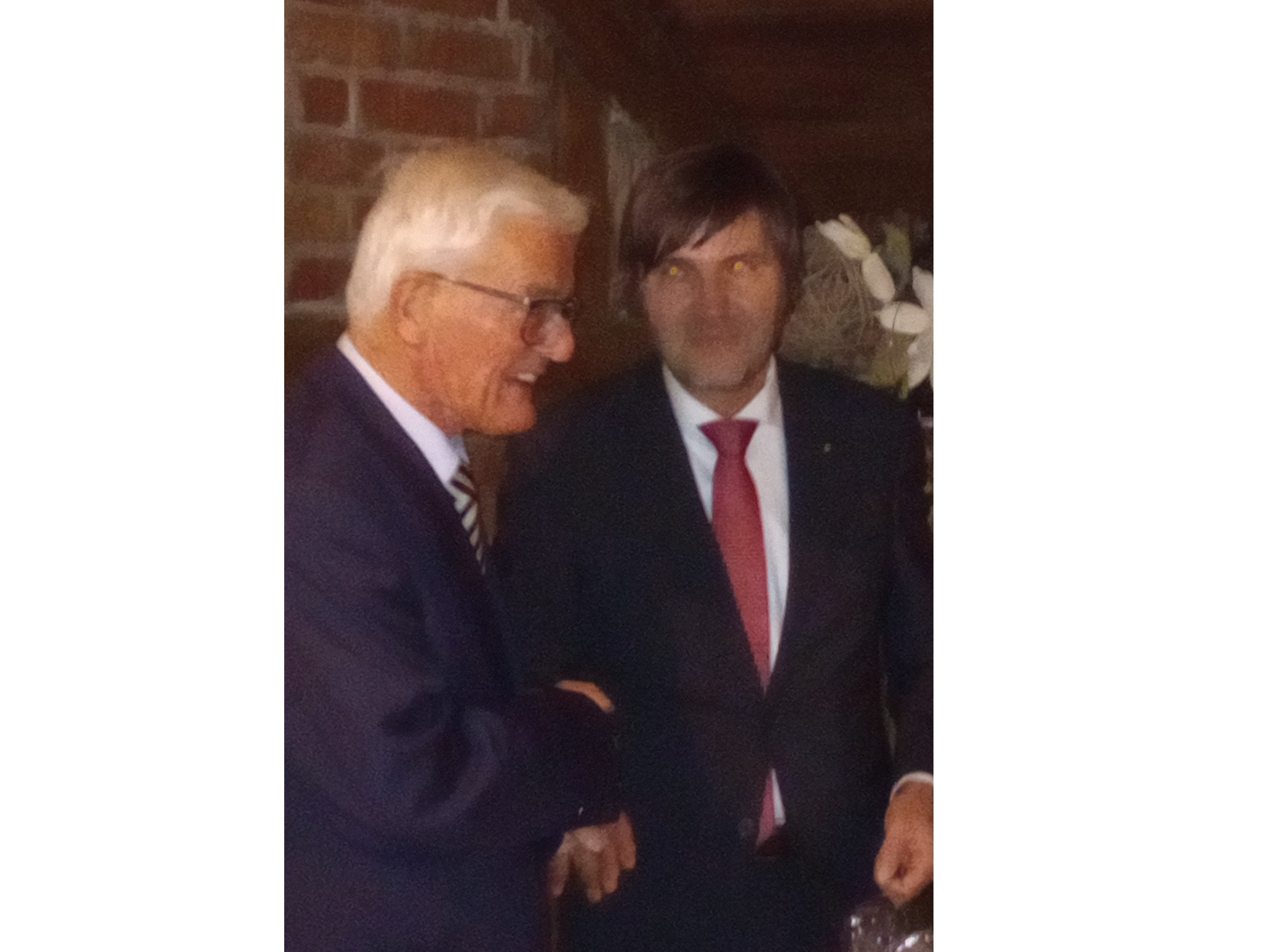 Hannes Beyer - P Dr. Marcus Achenbach gratuliert zu 50 Jahren Mitgliedschaft